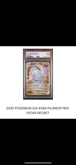 2022 POKEMON GO FA/MEWTWO VSTARSECRET#086MINT9 - Image 2