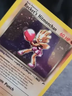 Pokemon Rocket's Hitmonchan Gym Heroes Holo 011/132 - Image 3