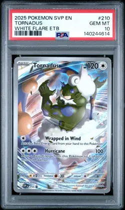 2025 POKEMON SVP EN-SV BLACK STAR PROMO #210 TORNADUS PSA 10 - Image 1