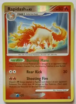 Pokemon - Rapidash - Stormfront 22/100 - Reverse Holo Rare - MP - Image 1