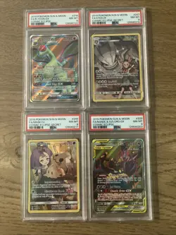 2019 Pokemon Sun And Moon Cosmic Eclipse PSA 8 Lot - Image 1