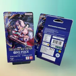 19x One Piece OP14 THE AZURE SEA’S SEVEN Sleeved Blister Booster Packs Sealed - Image 2