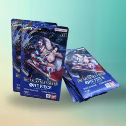 19x One Piece OP14 THE AZURE SEA’S SEVEN Sleeved Blister Booster Packs Sealed - Image 4
