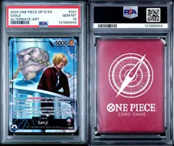 2025 ONE PIECE OP12-LEGACY OF THE MASTER ALTERNATE ART SANJI PSA 10 ENGLISH OP - Image 3
