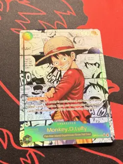*CUSTOM* One Piece OP13-118 Monkey.D.Luffy Character SEC Manga Alt Art Near Mint - Image 3
