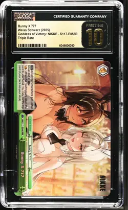 Weiss Schwarz GRADED Bunny X 777 Blanc Noir S117-E056R NIKKE RRR PRISTINE 10 - Image 1