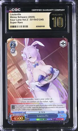 Weiss Schwarz GRADED 2025 Louisville S119-E124S Azur Lane 2 SR PRISTINE 10 ENG - Image 1