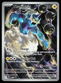 Thundurus 209 Holo Illustration Rare Pokemon Center STAMPED Promo Pokemon Card - Image 1