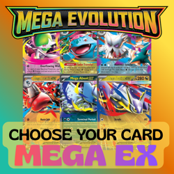 Pokemon TCG – Mega Evolution Mega/EX Cards – Choose Your Card –Complete Your Set - Image 1