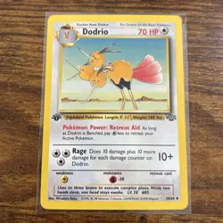 Dodrio 34/64 Jungle Regular 1st Edition Pokemon Card TCG LP - Image 1