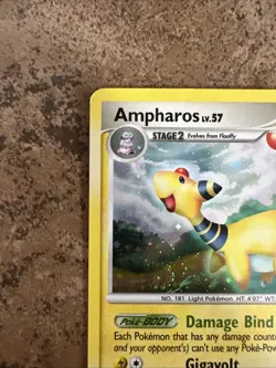 Ampharos 1/127 Platinum Holo Rare Pokemon TCG Card LP - Image 3