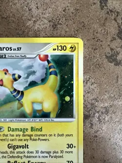 Ampharos 1/127 Platinum Holo Rare Pokemon TCG Card LP - Image 4