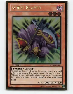 Spirit Reaper #PGLD-EN083 Gold Rare 1st Edition Yugioh Card - Image 1