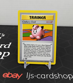 Clefairy Doll Base Set 70/102 Regular Rare 1st Edition NM Pokemon Card T1 - Image 1