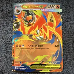 Mega Emboar EX 031/217 ASC Full Art Holo Rare Pokemon Card TCG NM - Image 1