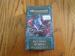 Android Netrunner Card Game: All that Remains Data Pack (2014, New) - FF Games - Image 1