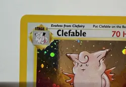 Pokemon TCG Clefable Holo Unlimited Rare Card 5/130 Base Set - Image 4