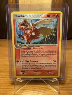 Pokemon TCG Blaziken EX Power Keepers Holo Rare Card 5/108 100 HP - Image 2