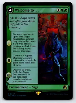 Welcome to . . . R Universes Beyond: Jurassic World Collection # 7 NM Foil - Image 1