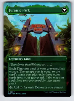 Welcome to . . . R Universes Beyond: Jurassic World Collection # 7 NM Foil - Image 2