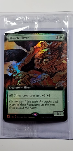 2022 MTG Magic the Gathering Secret Lair Drop Foil #653 Muscle Sliver *Sealed* - Image 1