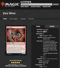 2022 MTG Magic the Gathering SLD Secret Lair Drop Extended Art Foil Fury Sliver - Image 3