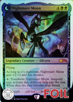 MTG Nightmare Moon / Princess Luna (1) | NM Foil | Ponies: The Gathering {PTG} - Image 1