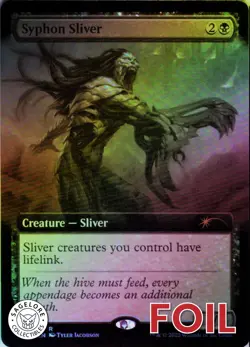 MTG Syphon Sliver (Extended Art) (634) | NM Foil | Secret Lair Sliver Side {SLD} - Image 1