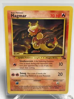 Magmar - Fossil - #39/62 - Vintage Pokemon Card 1999 NM - Image 2