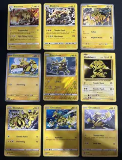 Pokemon TCG Electabuzz Lot: 9 Card Collection Set - Image 1
