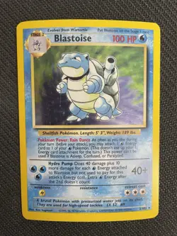 Pokemon TCG Blastoise Holo Rare 002/102 Base Set Unlimited - Image 2