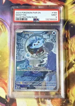 Mantyke - 189/182 PSA 9 Paradox Rift Illustration Rare Pokemon - MINT - Image 1