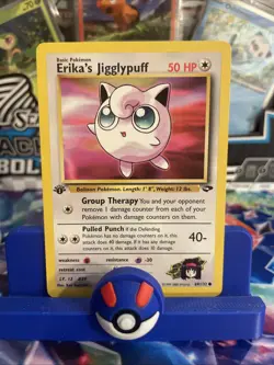 1st Edition Erika’s Jigglypuff 69/132 - Gym Challenge - NM - Image 1