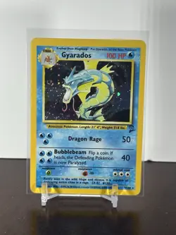 Pokemon Gyarados Holo Rare TCG Base Set 2 WOTC Near Mint+ Condition - Image 1