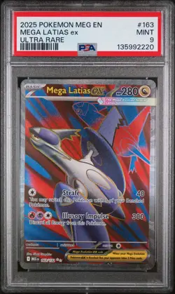 2025 POKEMON MEG EN-MEGA EVOLUTION ULTRA RARE #163 MEGA LATIAS EX PSA 9 - Image 1