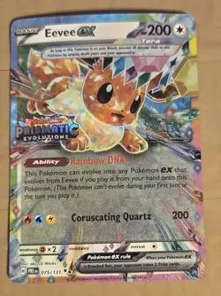 Pokemon Eevee ex 075/131 Prismatic Evolutions Surprise Box Holo Promo NM - Image 1