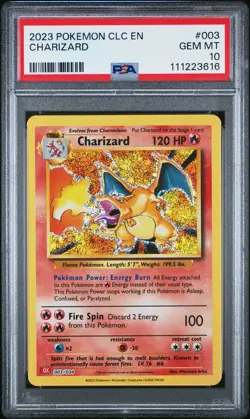 2023 POKEMON CLC-CLASSIC CHARIZARD & HO-OH EX DECK #003 CHARIZARD PSA 10 - Image 1