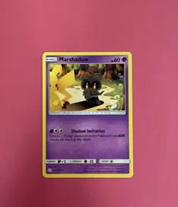 Pokemon TCG Marshadow with Pikachu 103/236 SM Cosmic Eclipse Regular Rare - Image 1