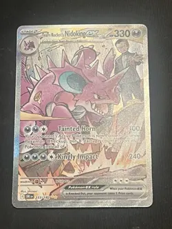 Pokemon TCG Team Rockets Nidoking EX 233/182 Destined Rivals SIR - Image 3