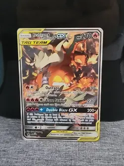 Pokemon TCG Reshiram & Charizard GX SM201 Sun & Moon Tag Team GX Holo Promo #1 - Image 1