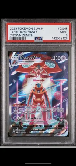 2023 POKEMON SWSH FA/DEOXYS VMAXCROWN ZENITHPSA#GG45MINT9 - Image 1