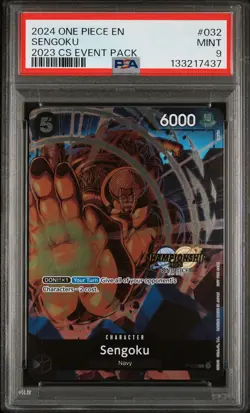 2024 ONE PIECE CHAMPIONSHIP 2023 EVENT PACK #032 SENGOKU PSA 9 - Image 1
