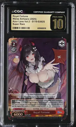 Weiss Schwarz GRADED 2025 Royal Fortune S119-E092S Azur Lane 2 SR PRISTINE 10 - Image 1