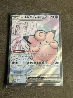 Lillie's Clefairy ex 195 Sv: Scarlet & Violet Promo Cards Holo SEALED - Image 1
