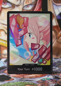ENGLISH DON !! Shirahoshi PRB-02 FOIL /TEXTURED ONE PIECE Card The Best 2 NM - Image 1