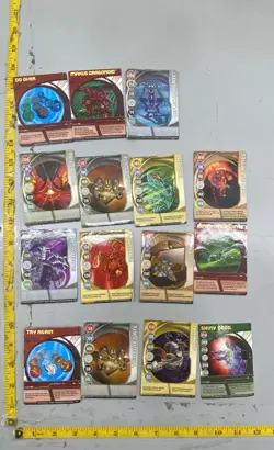 Bakugan Cubo New Sealed + 12 Figure & 15 Card Lot Battle Brawlers w/ Case - Image 2