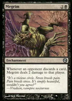 Megrim Duels of the Planeswalkers MTG Magic the gathering card - Image 1