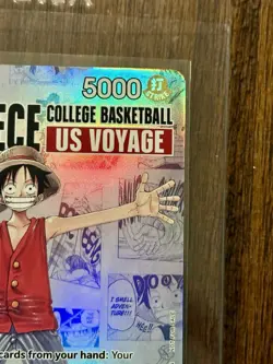 Monkey.D.Luffy P-055 College Basketball US Voyage Exclusive Promo Card English - Image 4