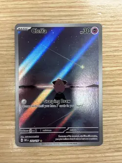 🔥Pokemon TCG Cleffa 202/197 Sv03 Obsidian Flames Holo Illustration Rare Card🔥 - Image 1