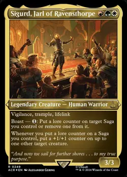 Sigurd, Jarl of Ravensthorpe ** ETCHED FOIL #249 ** Assassin's Creed - NM MTG - Image 1